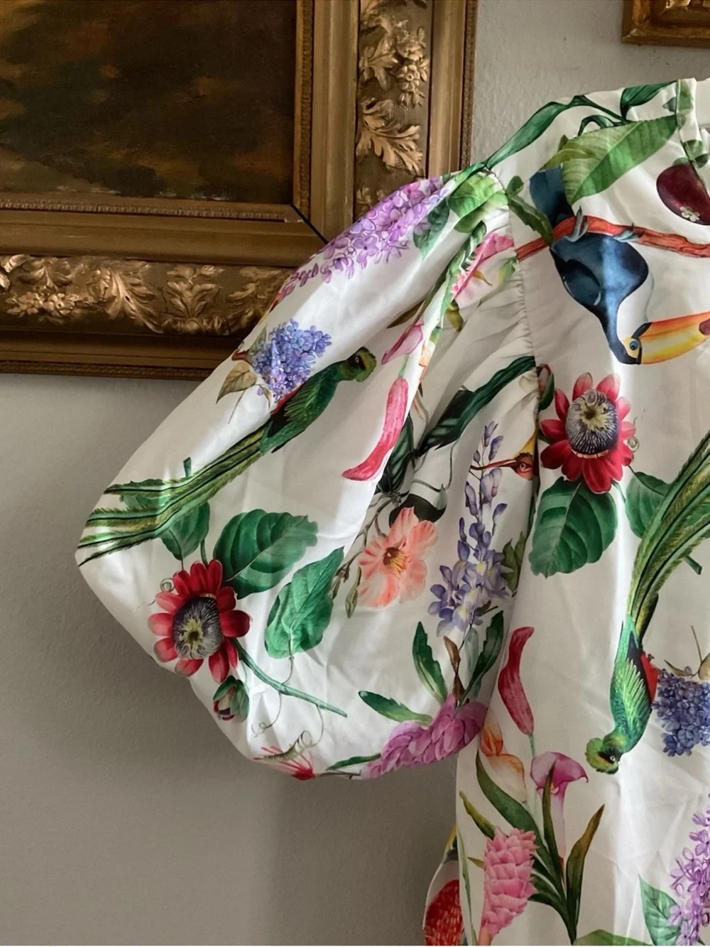 Calypso St. Barth Tropical Bird & Floral Two-Piece Set (Mixed Size) Large/XSmall